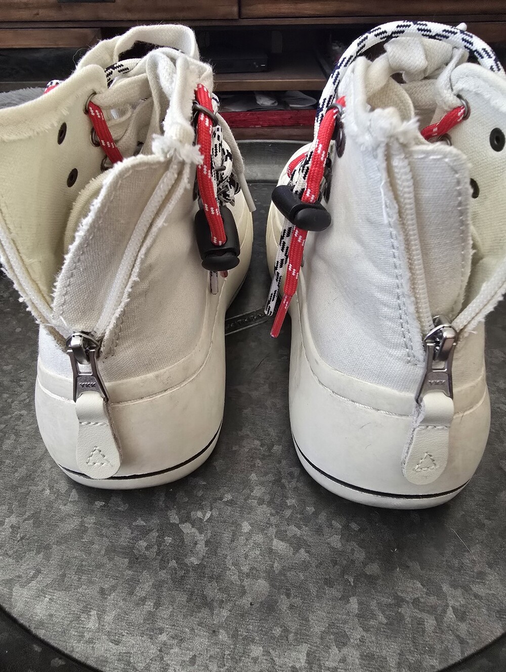 R13 Off-White Double Grommet Kurt Sneakers Size 36 - Picture 11 of 15